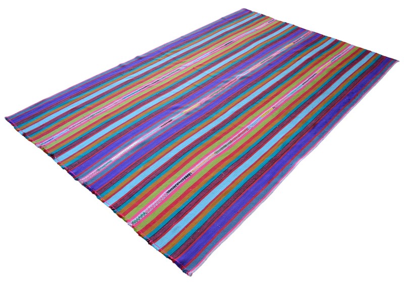 Vintage Turkish Rug Kilim Hand Woven Sofreh Rug For Living Room - 5′ 6″ x 8′ 6″ gallery
