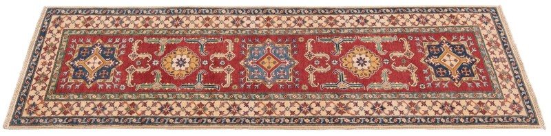 Kazak 288x84 cm Hand Knotted Oriental Fine Nomadic Carpet Rug Runner gallery