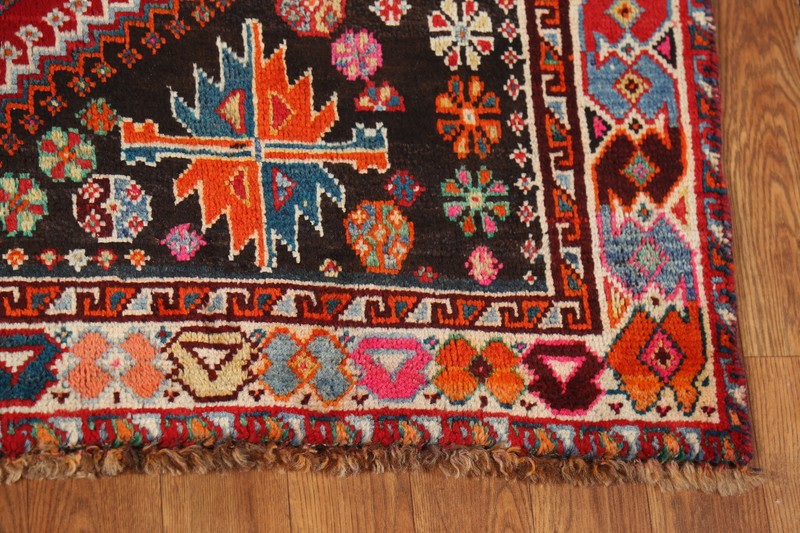 Tribal Vintage Red/ Ivory Hand-knotted Traditional Wool Rug Geometric Carpet 4x6 gallery