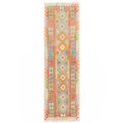 Kelim Afghan 288×89 cm Handwoven Oriental Carpet Rug Runner Kilim