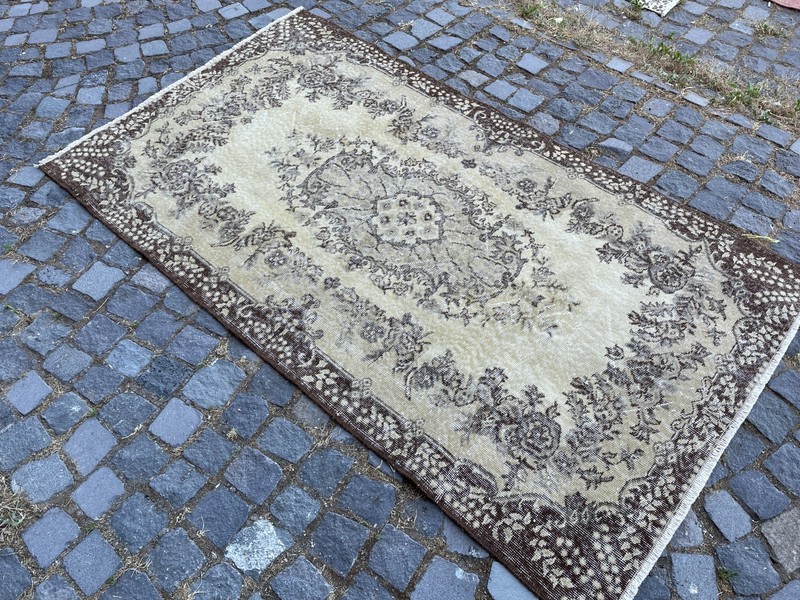 Home Decor Rug, Turkish Vintage Rug, Boho Decor Rug, 3,8 x 6,6 ft gallery