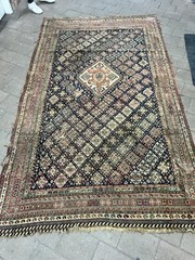 Unique Handwoven floor Rug . 267x 156cm Late 1800’s