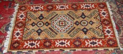 ANTIQUE PERSIEN WOOL RUG – HANDMADE – NEW – EXCELLENT CONDITION – 35.5″ X 25.5″