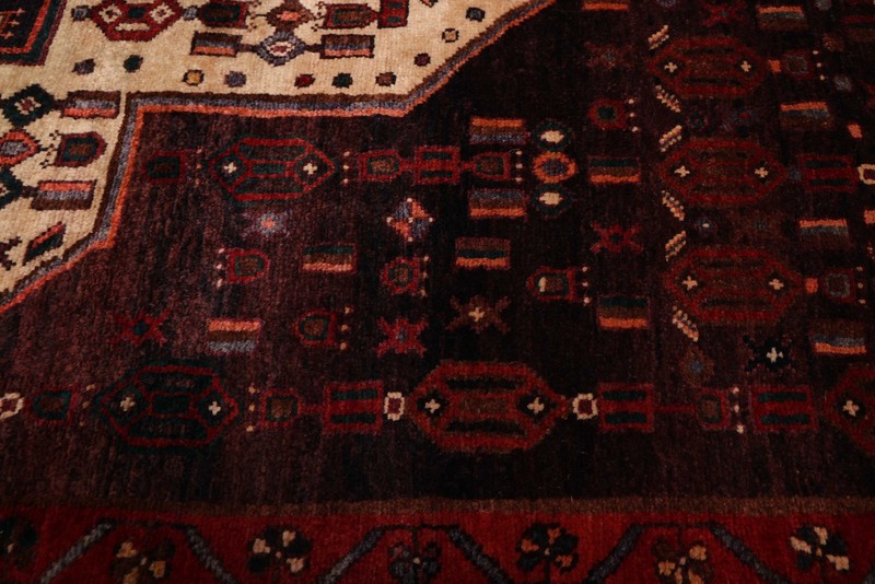 Vintage Hand-Knotted Area Rug 4'11" x 9'2" Traditional Wool Carpet gallery