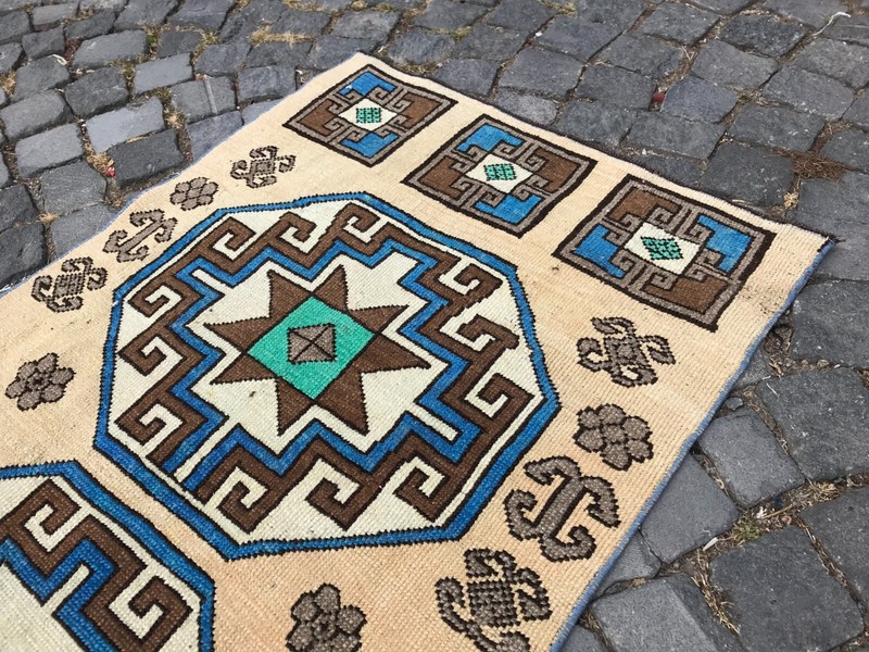 Handmade Rug Turkish Area Rug Vintage Rug Oushak Rug Antique Rug Bohemian Rug gallery