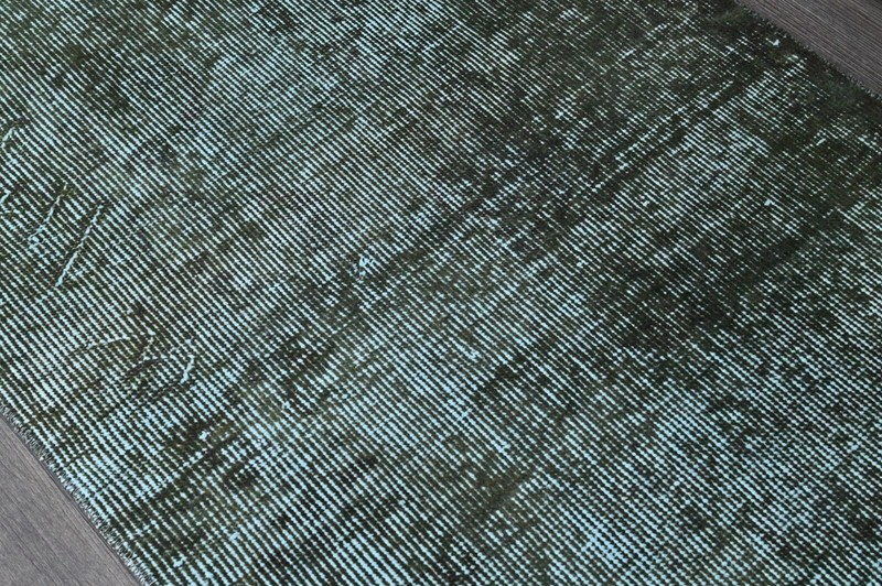 Vintage Turkish Runner Rug 2x6ft Wool Anatolian Handmade Hallway Oushak DARK gallery
