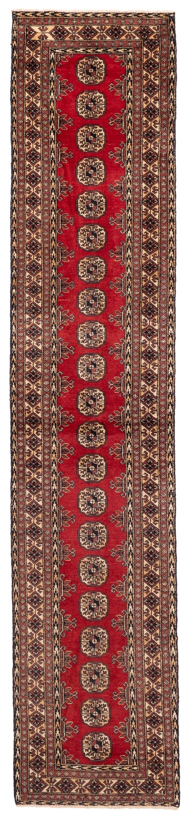 2'6" x 12'2" Vintage Hand-knotted Runner Rug Traditional Oriental Wool Carpet gallery