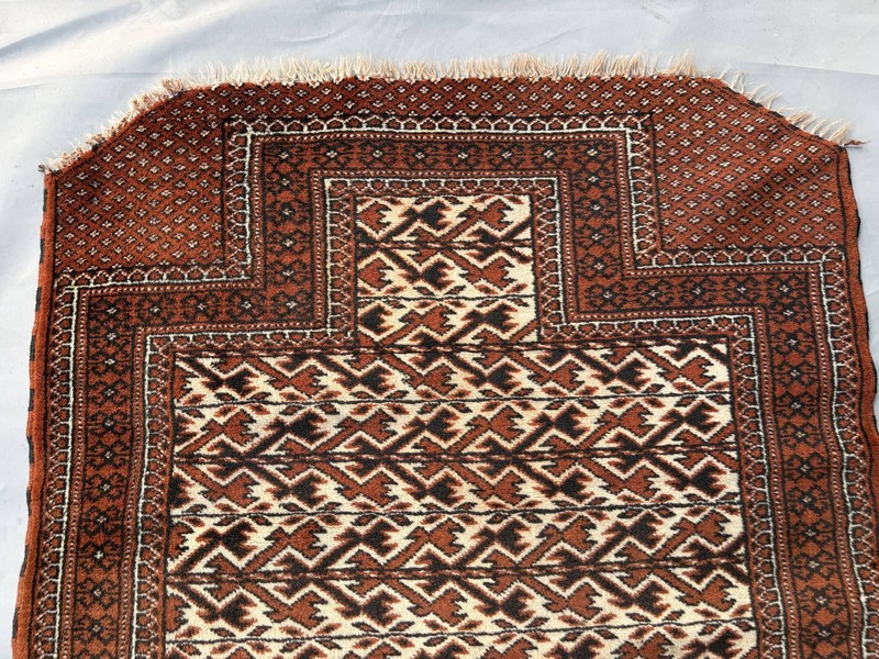 Afghan Turkmen Vintage Tribal Home decor Prayer Handmade Rug - 3'0 x 4'4 ft gallery