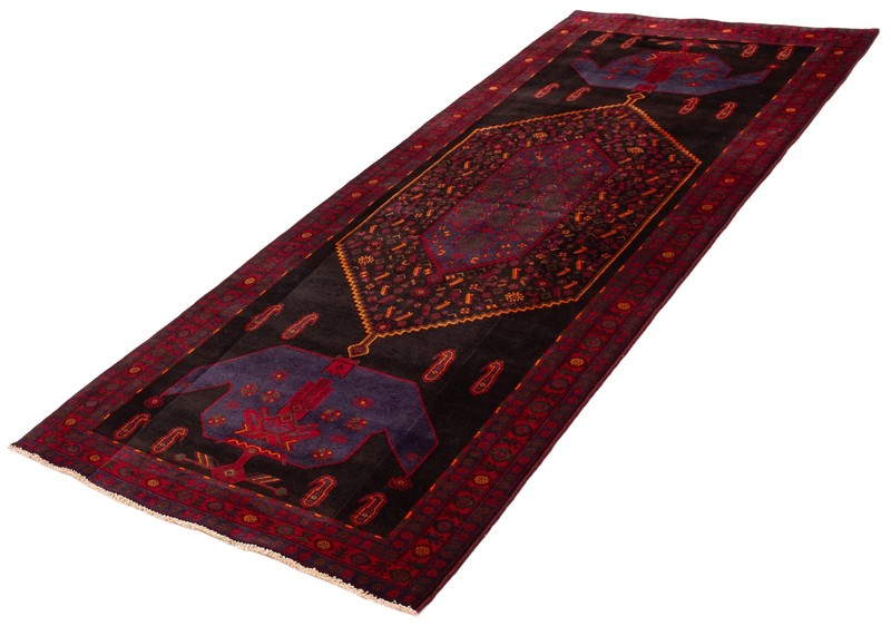Vintage Hand-Knotted Carpet 5'0" x 12'0" Traditional Oriental Wool Area Rug gallery