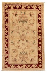 Vintage 2’10” x 5’0″ Traditional Hand Knotted Vegetable Dye Wool Area Rug