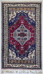 Unused Vintage Anatolian Konya Obruk Wool Rug, 57×93 in Handwoven Area Rug