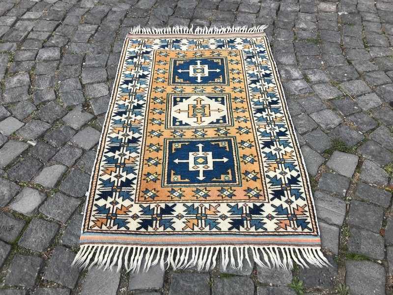 Handmade Rug Turkish Area Rug Vintage Rug Oushak Rug Antique Rug Bohemian Rug gallery