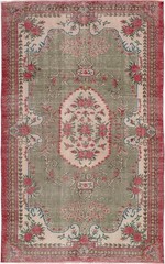Vintage Hand-Knotted Area Rug 5’9″ x 9’10” Traditional Oriental Wool Carpet