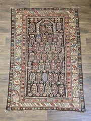 3’4″ × 5ft ANTIQUE HAND KNOTTED CAUCASIAN Shirvan DESIGN CIRCA 1880s