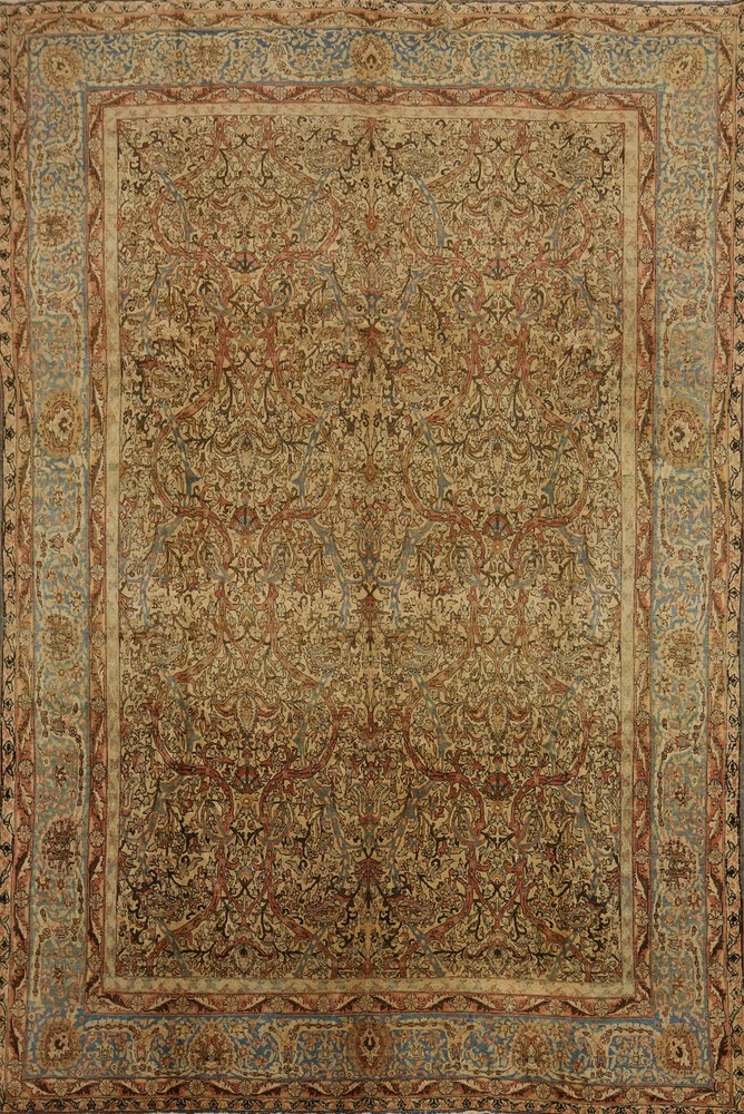 Antique Traditional Style Large Area Rug 10x13 Handmade Living Room Old Carpet