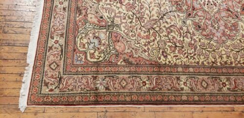Beautiful Ca1900-1939s Antique Natural Color Wool Pile Hereke Area Rug 6'9"×9'8" gallery