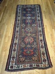 Antique Caucasian Kazak Karabagh Rug C. 1900 Rare Nomadic Masterpiece 8’3×3’6