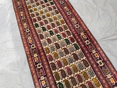 2’5 X 7’7 ft COLLECTORS’ ITEM Antique Stunning Boteh Maresali Carpet Runner
