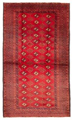 Vintage Hand-Knotted Area Rug 4’1″ x 7’0″ Traditional Oriental Wool Carpet