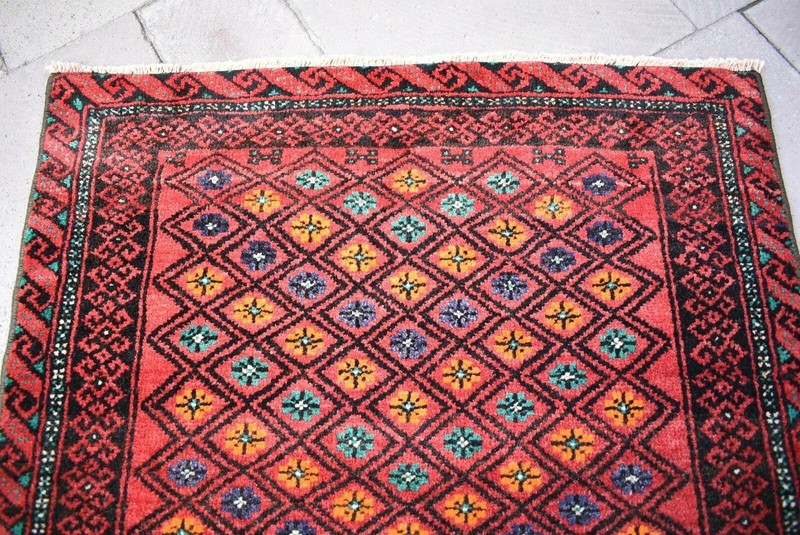 Marvelous Antique Tribal Square Bag Face Rug Collectors Item Tribal Bag Face Rug gallery