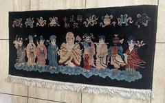 Circa 1920’s ANTIQUE ART DECO CHINESE NICHOLS RUG Buddha Immortal Disciples