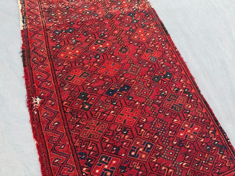 Antique Afghan Sumak Kilim Runner Rug tribal Wool entryway rare Runner gallery