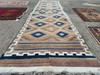 WIDE ANTIQUE RUNNER RUG KILIM HANDMADE 5x18 handwoven oriental turkish vintage gallery