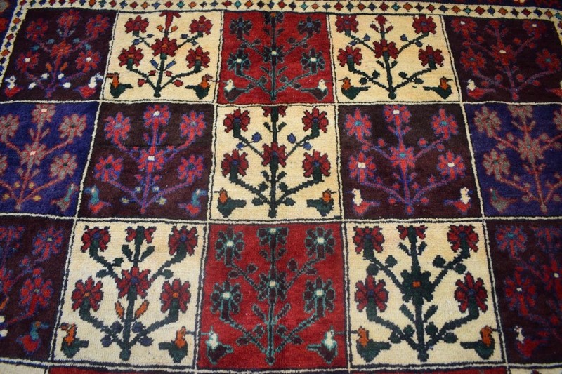 Rug. Vintage Hand Knotted Wool Area Rug Semi Antique Oriental Carpet 5'6 x 10'3 gallery