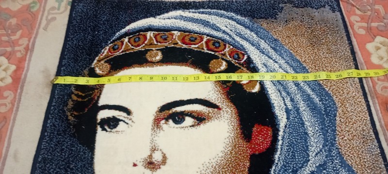 Queen pic Framed P ersian Machine Made Rug Vintage Princess Persia 3'5X2'3 ft gallery
