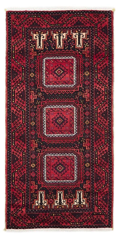 Vintage 3'1" x 6'4" Traditional Hand Knotted Vegetable Dye Wool Area Rug