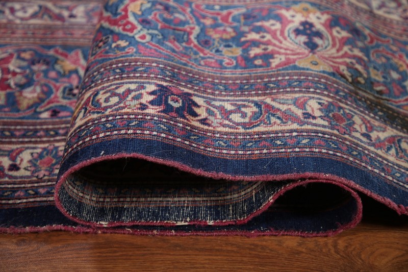 Antique Area Rug 9x12 ft.Vegetable Dye Oriental Handmade Living Room Wool Carpet gallery