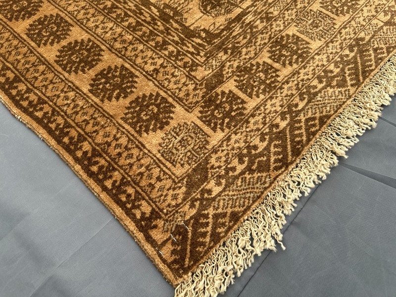Vintage Afghan Baluchi Rug 2'10 x 6'4 ft – Handmade Wool Geometric Faded Carpet gallery