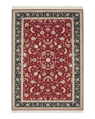 Red Pak Per’sian Rug 6×9, Floral Allover, Wool & Silk Highlights