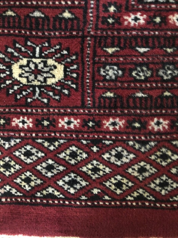 Pakistan Boukhara Rug, Nice Condition, 6 x 3 Ft. gallery