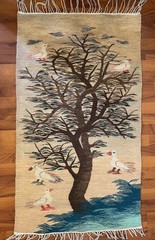 Egyptian Handwoven Camel Wool Kilim Folk Art Tapestry Rug/Wall W 29” L 50.5” NEW
