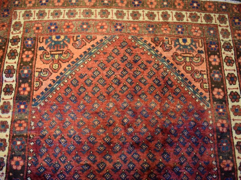 Rug. Vintage Tribal Handmade Wool Area Rug 4'3 x 7'5 Sem Antique Oriental Carpet gallery