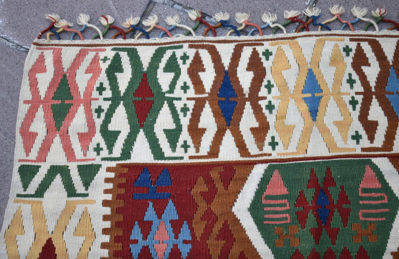 Vintage Turkish Rug 48'' x 64'' Anatolian Kayseri Prayer Rug Home Decor Wool Rug gallery