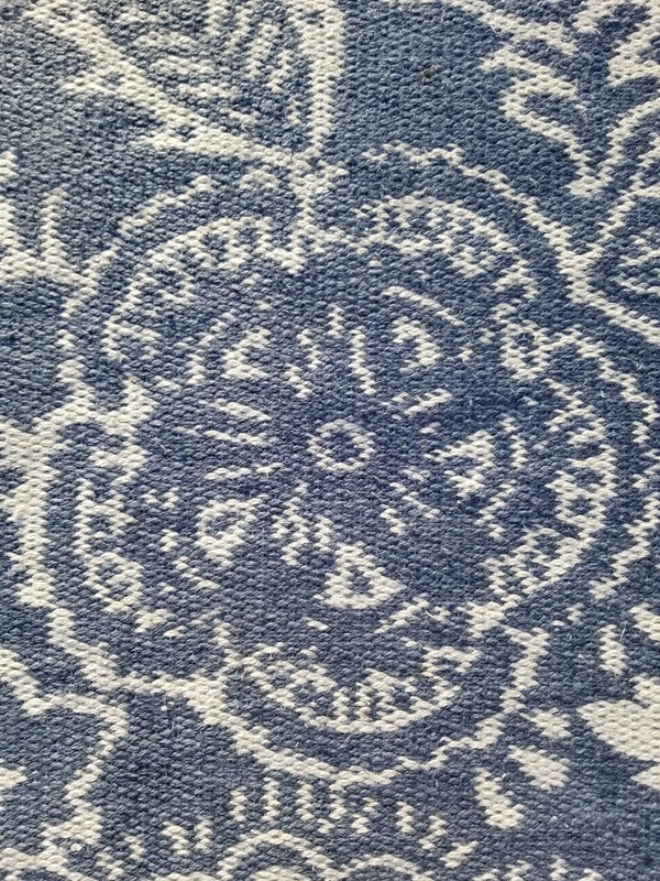 Vintage Handmade Couristan Nirvana Topiary Greystone Rug Carpet 7.1x4.9 ft gallery