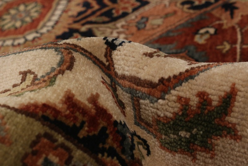 Vintage Hand-Knotted Area Rug 7'7" x 9'10" Traditional Oriental Wool Carpet gallery