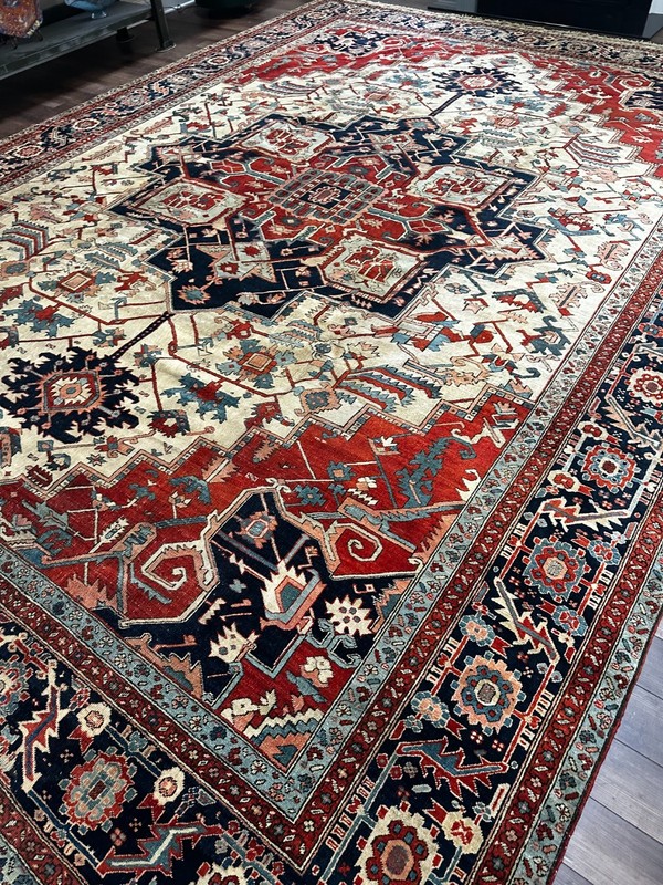 Rare Antique Oriental Rug, Excellent Condition, Collector's Piece, 12x15 gallery