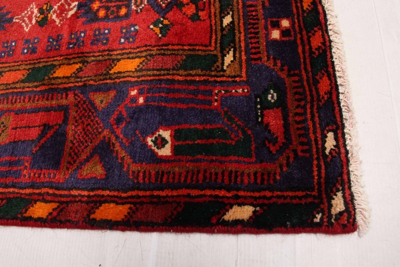 Vintage Hand-Knotted Area Rug 4'3" x 8'2" Traditional Wool Carpet gallery