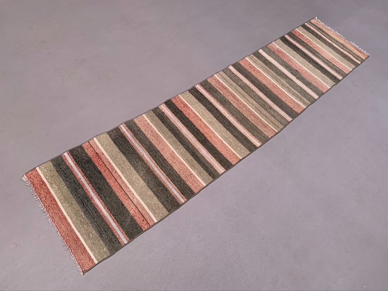 Old Turkish narrow Kilim Runner 217x49 cm shabby chic, vintage kelim gallery