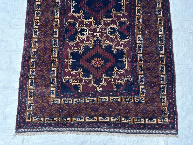 115 X 215 cm Vintage Latif Khani Natural Vegetable Dye Tribal Nomad Maldari Rug gallery