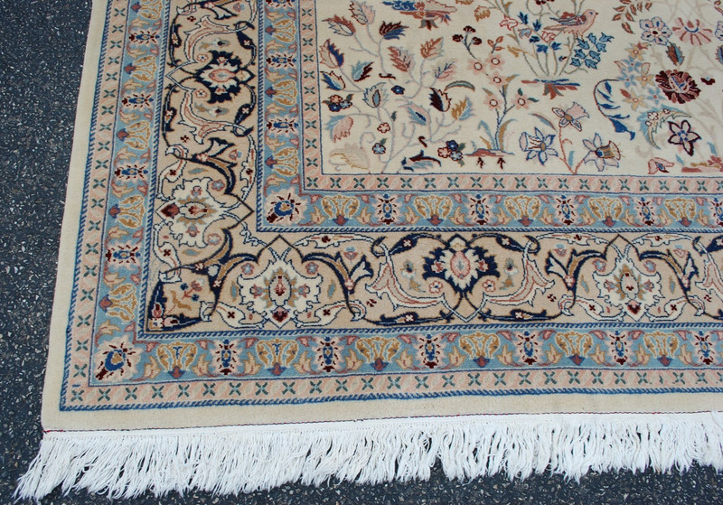 NATURAL WOOL Old Oriental Rugs,Hand Woven,knotted size Approximately 6'8" x 9'5" gallery
