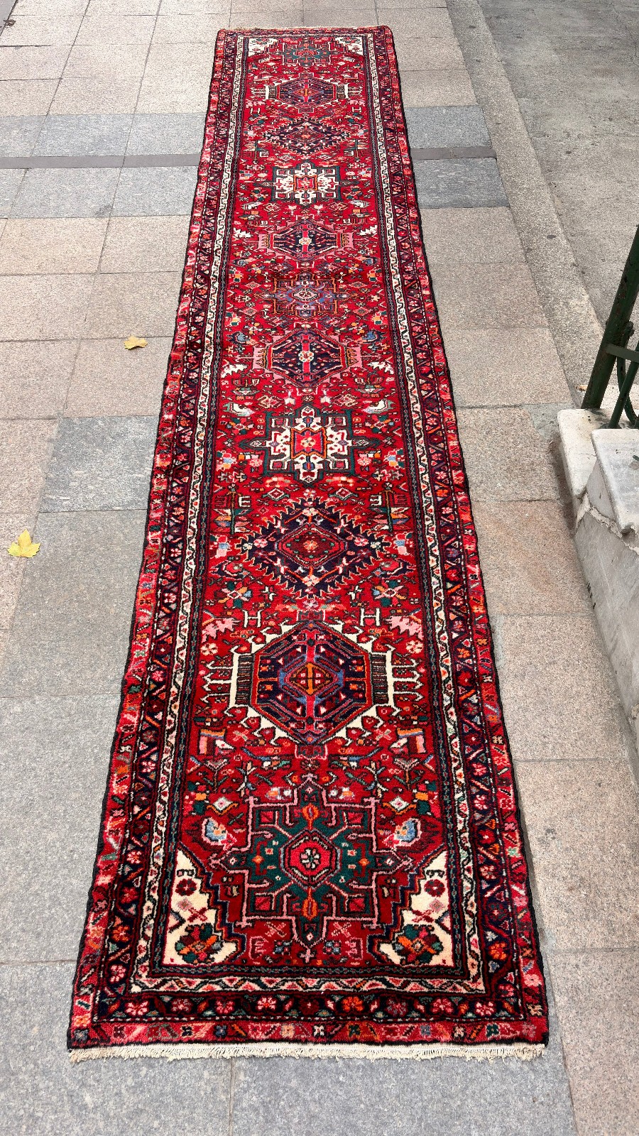 3' x 15'11'' Vintage Rug Runner Carpet Natural Village Handmade Rug.SKU:P1756 gallery