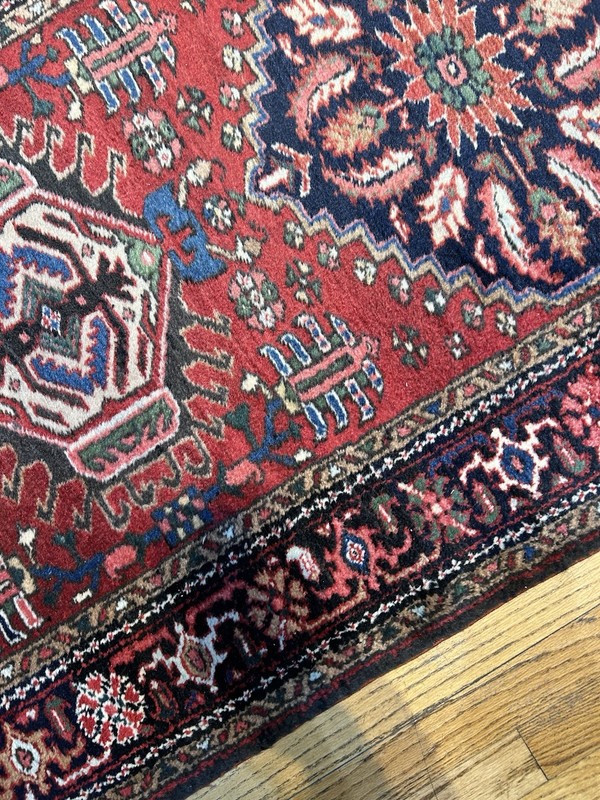 HERIZ runner Handmade vintage 10’11 x 3 C.1930 Excellent condition Natural Dyes gallery