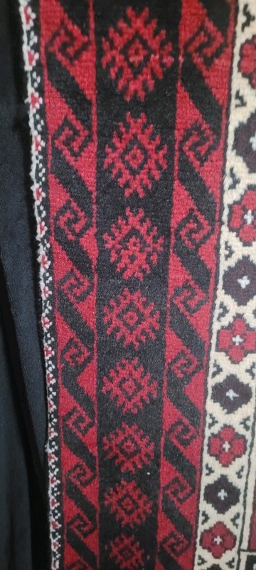 Fine Quality Handmade Tribal Accent Rug 3'x6' Geometric Patterns. gallery
