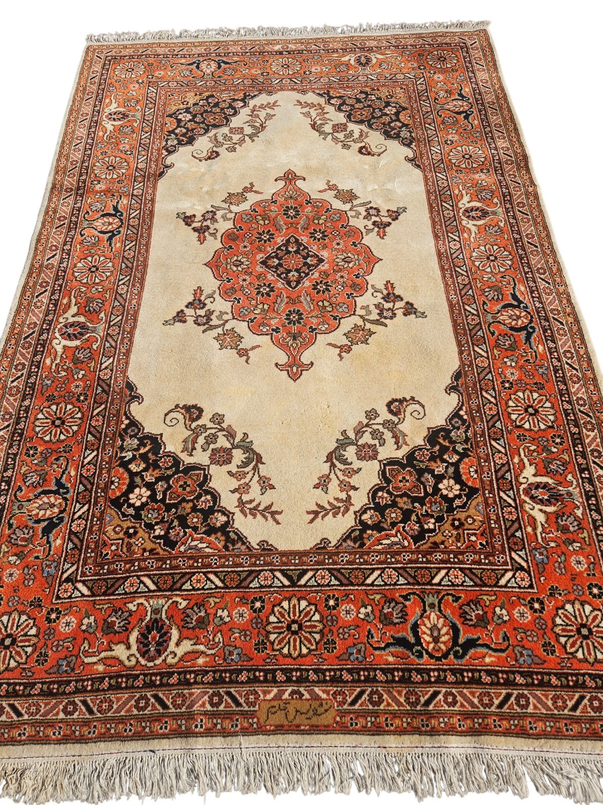 Vintage Hand Knotted Rug 6x9 Ft See Pictures for Condition No Reserve gallery