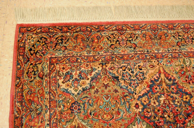 AUTHENTIC KARASTAN MULTICOLOR PANEL KIRMAN PATTERN #700-717 RUG CARPET 5'9" x 9" gallery
