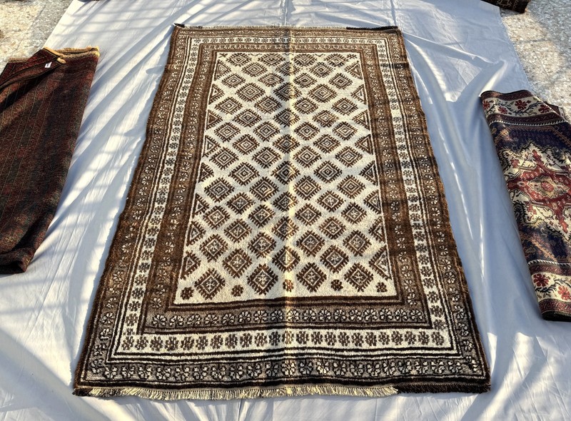 5x7 Ft Tribal Persian Hand Knotted Baluchi Rug Afghan Oriental Geometric Carpet gallery